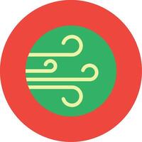 Wind Flat Multi Circle Icon vector