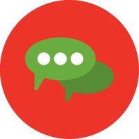Chat Flat Multi Circle Icon vector