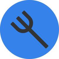 Fork Flat Multi Circle Icon vector