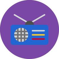 Radio Flat Multi Circle Icon vector