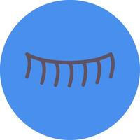 Eyelash Flat Multi Circle Icon vector