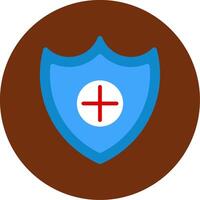 Sheild Flat Multi Circle Icon vector
