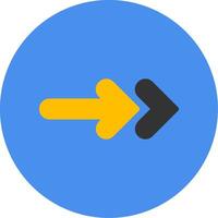 Next Flat Multi Circle Icon vector