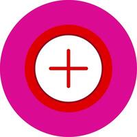 Favorite Flat Multi Circle Icon vector