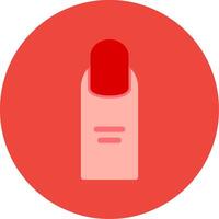Nails Flat Multi Circle Icon vector