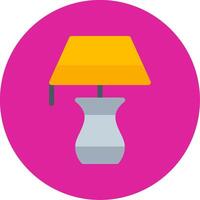 Lamp Flat Multi Circle Icon vector