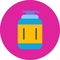Lotion Flat Multi Circle Icon vector