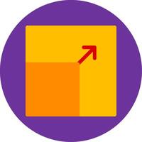 Maximize Flat Multi Circle Icon vector