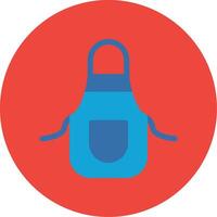 Apron Flat Multi Circle Icon vector