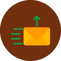 Send Flat Multi Circle Icon vector
