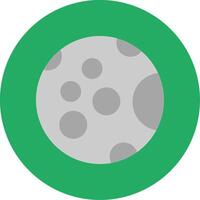 Full Moon Flat Multi Circle Icon vector