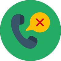 Emergency Call Flat Multi Circle Icon vector