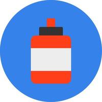 Ketchup Flat Multi Circle Icon vector