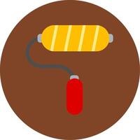 Paint Roller Flat Multi Circle Icon vector
