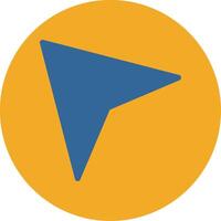 Arrow Flat Multi Circle Icon vector