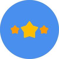 Star Flat Multi Circle Icon vector