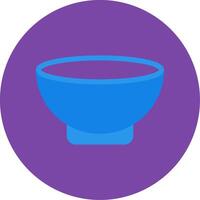 Bowl Flat Multi Circle Icon vector