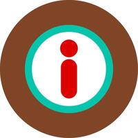 Information Flat Multi Circle Icon vector