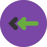 Back Flat Multi Circle Icon vector