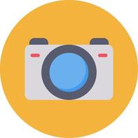 Camera Flat Multi Circle Icon vector
