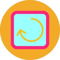 Reload Flat Multi Circle Icon vector