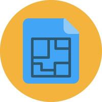 Bluerint Flat Multi Circle Icon vector
