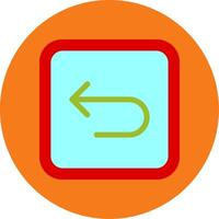 Back Flat Multi Circle Icon vector