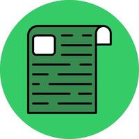 Article Filled Circle Icon vector