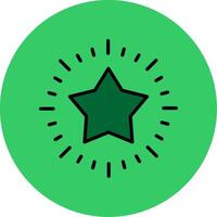 Excellence Filled Circle Icon vector