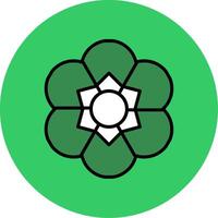 Freesia Filled Circle Icon vector