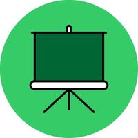 Presentation Filled Circle Icon vector