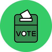 Voting Filled Circle Icon vector