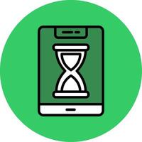 Smartphone Filled Circle Icon vector