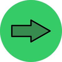 Go Filled Circle Icon vector