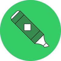Highlighter Filled Circle Icon vector