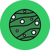 Mars Filled Circle Icon vector