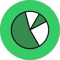 Statistics Filled Circle Icon vector