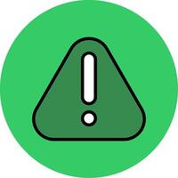Caution Filled Circle Icon vector