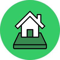 Plot Filled Circle Icon vector