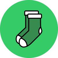 Socks Filled Circle Icon vector