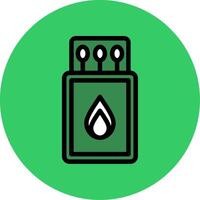 Match box Filled Circle Icon vector