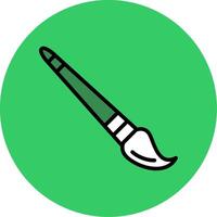 paint brush Filled Circle Icon vector
