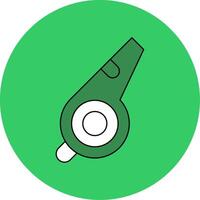 Whistle Filled Circle Icon vector