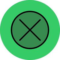 Cancel Filled Circle Icon vector
