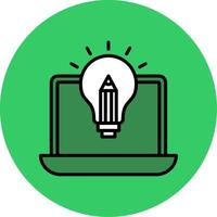 Creative Filled Circle Icon vector