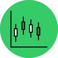 Plot Filled Circle Icon vector