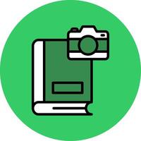 Photography Filled Circle Icon vector