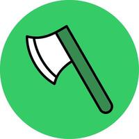 Axe Filled Circle Icon vector
