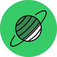 Uranus Filled Circle Icon vector
