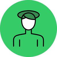 Confusion Filled Circle Icon vector